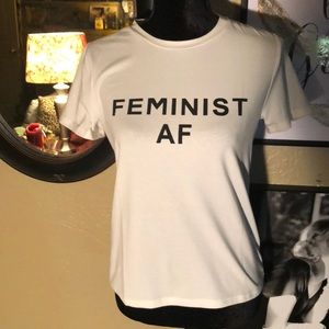 Aluna Levi Tops - FEMINIST A F TEE Aluna Levi Tops - FEMINIST A F TEE